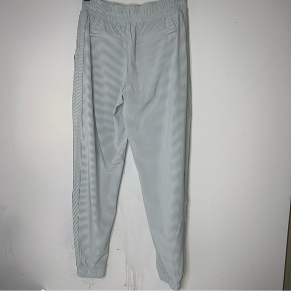 Athleta Brooklyn Striped Light Green Joggers - Picture 7 of 7